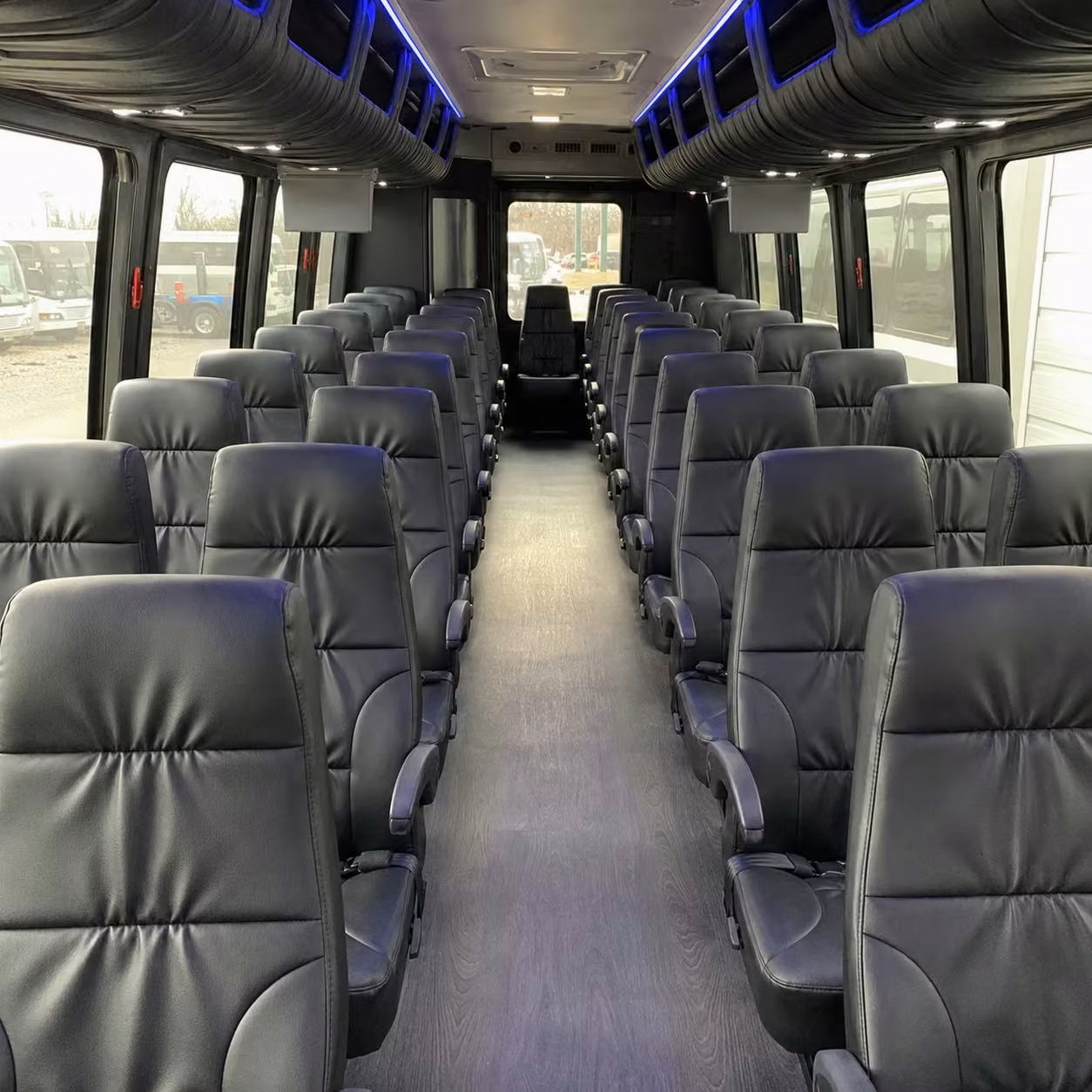 28 passenger minibus interior
