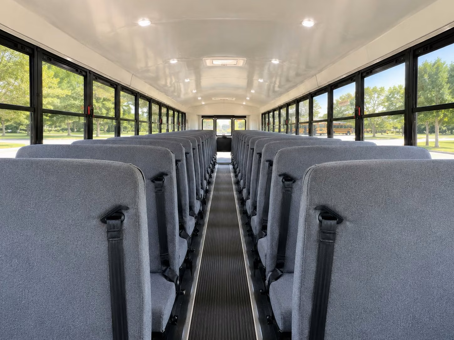 school bus inside
